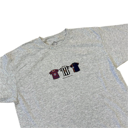 Newcastle Classic Football Shirts T-Shirt in Grey